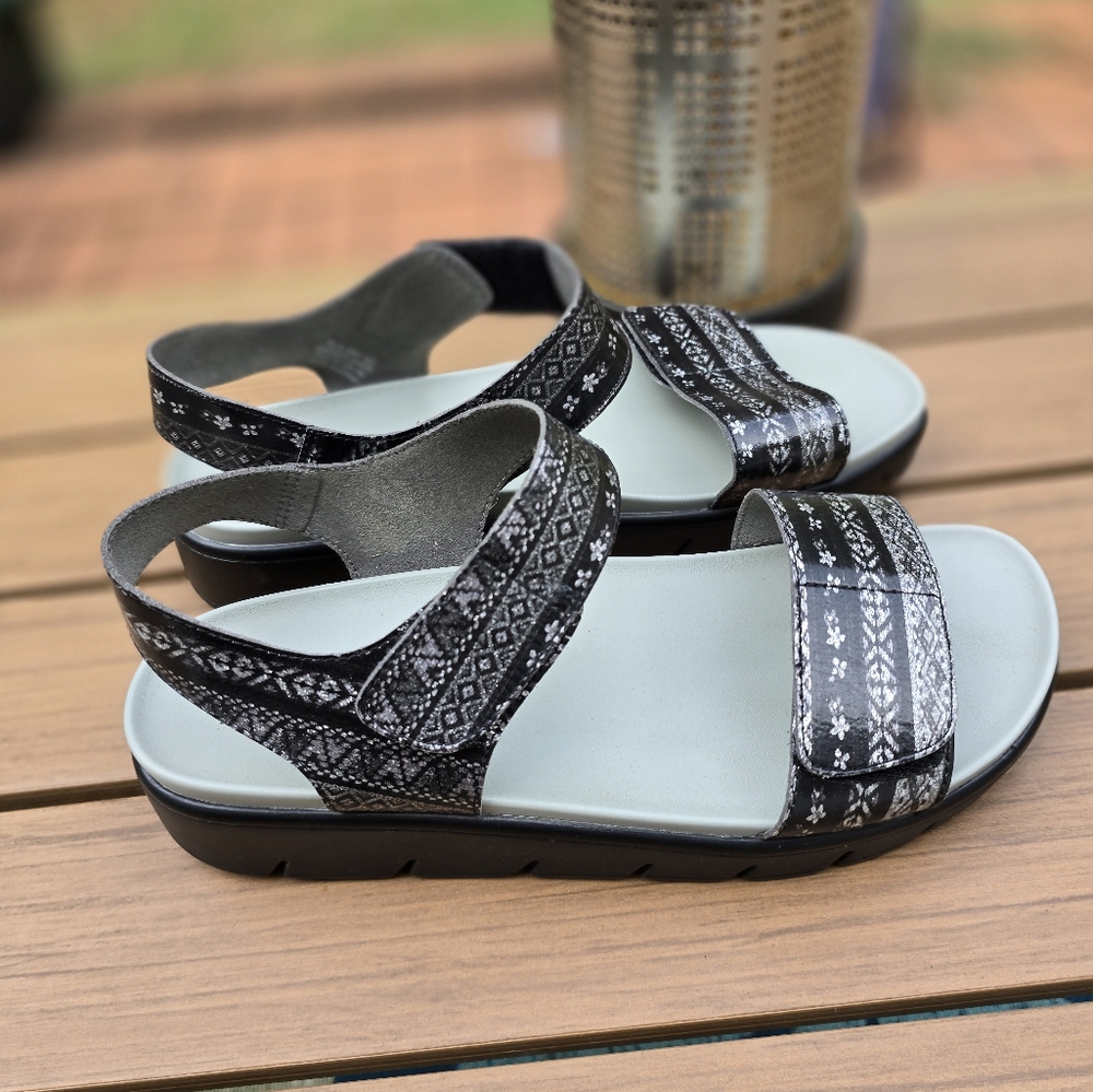 Women's ALEGRIA Sandal Open Toe Black Sandals Size 42/ 10.5-11 - Picture 7 of 9